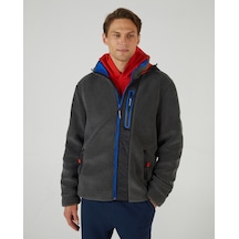 Skechers M Outdoor Fleece Full Zip Sherpa Erkek Gri Mont S242039-035 Gri