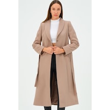 Z6681 Dewberry Bayan Palto-açık Vizon-açık Vizon