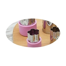 Pembe 8 Adet/takım Bulmaca Meyve Sebze Kesici Paslanmaz Çelik Öğütücüler Dilimleme Yıldız Çiçek Şekilli Kalıp