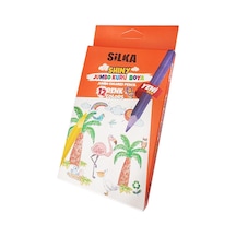 Silka Kuru Boya Jumbo 12 Renk Tam Boy 1 Paket 12'Li