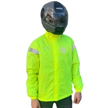 Scudo Peru Sarı Üst Motosiklet Yağmurluğu L