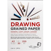 Van Dyck Drawing Ince Dokulu Blok 20 Yaprak 200G A3