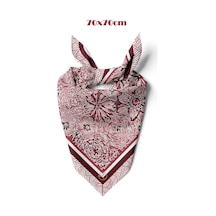 Bordo Bloom Desen 70 70cm Bandana/fular Bordo