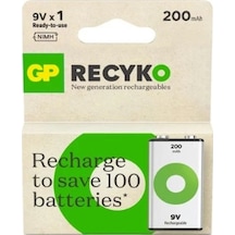 Gp Recyko 200 Mah 9v Şarjlı Pil