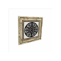 Barok Desen Baskılı Taş Tablo 25x25 521