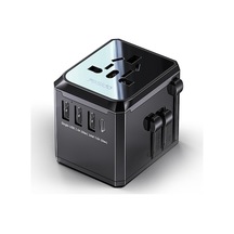 Rogfer Yesido Mc-10 3 Usb + Type-c Bağlantı Noktası Çok Fonksiyonlu Evrensel Seyahat Adaptörü Fişi Siyah Diğer