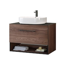 Orka Knidos 90 Cm Mdf Navaro Banyo Dolabı Alt Modül Ve Lavabo Çok Renkli
