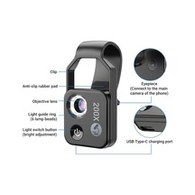 Novahub Taşınabilir 200x Mikroskop, 6 Led Işık, Usb Şarj, İos & Android Uyumlu, Kolay Kurulum, Hafif Tasarım