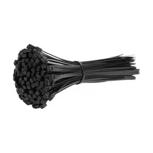 100'lü Paket Plastik Kelepçe, Kablo Bağı, 3,6 Mm Kalınlık, Siyah, 300 Mm Uzunluk , Siyah Genel