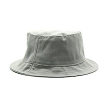 Unisex Gri Bucket Kova Şapka Balıkçı Şapkası