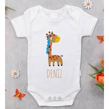 Bitmeyenkartus Bk Kids Isimli Bebek Body Zıbın - Model 17 Beyaz
