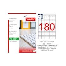 Tanex Tw-2060 Laser Etiket 30 X 9 MM
