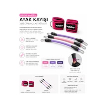 Voltrike Direnç Lastikli Ayak Kayışı Pembe