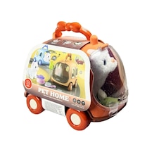 Jnd-6801 Taşıma Araba Çantalı Hareketli Pilli Kedi Set -vardem Oyuncak