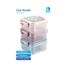 Çocuk Beslenme Seti 3 X 350 Ml Çok Renkli Plastik