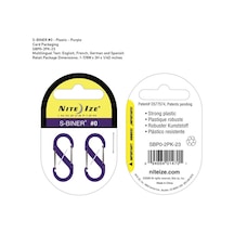 Nite-Ize S-Biner Plastik Size 0 Purple Mor
