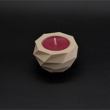 Poligon Mumluk / Ahşap Görünümlü / Pla Wood Plastik 3d Baskı