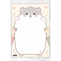 A5 Bloknot Çizgili Defter - 50 Yaprak - Memopad - Notepad - Not Defteri - Not Kağıdı - 3933 Çok Renkli