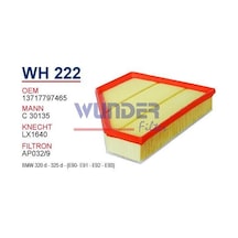 WUNDER WH222 HAVA FİLTRESİ - BMW 320d-325d [E90-E91-E92-E93]
