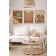Artavessa Gerçek Ahşap Çerçeveli 3 Parça 3D Poster Tablo Seti - 3DARTSOHOSET27 15 x 20 15 x 20
