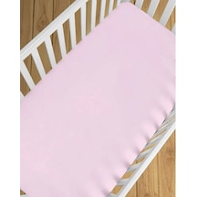 Naturel Cotton 100x150 CM Lastiksiz Pembe Bebe Çarşafı Bed Sheet For Baby