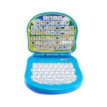 Oyuncak Mini Laptop Melek Mavi Türkçe İngilizce Eğitici Laptop
