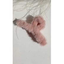 Peluş Yumuşak Tüylü Mandal Toka Somon
