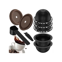 Makine İçin 2 Silikon Kapaklı, 1 Kaşıklı Ve Fırçalı, 2 Adet Yeniden Kullanılabilir Vertuo Kapsül, Kahve Kapsülü 230m Db Diğer