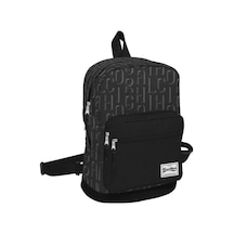 Coral High Üç Bölmeli Siyah Mini Sırt Çantası Yaygan 14153