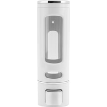 Xurunkeji 400 Ml Duvara Monte Sabunluk, Banyo Mutfak İçin Manuel El Şampuanı Duş Jeli Dağıtıcı Losyon Kabı Beyaz