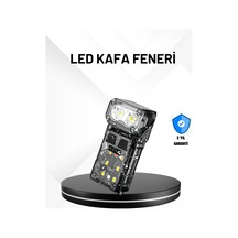 Sensörlü Led Kafa Feneri Şarj Edilebilir Manyetik Eller Serbest Renkli