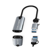 Usb 3.0 Type-c Destekli 4k Hdmı Video Capture - Gecikmesiz Görüntü Aktarma Kartı Kamera Uyumlu