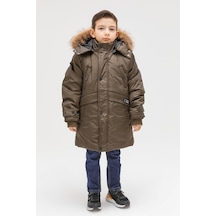 Benittokids Erkek Çocuk Yelekli Mont 2'li Takım 51291 Haki