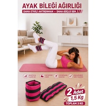 Spor Byfit 1,5 Kg x 2 Adet Pembe El veya Ayak Bileği Ağırlığı Pembe