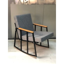 Sallanan Sandalye Tv Koltuğu Kafe-balkon-mutfak-berjer-ofis-salon Sallanır Tekli Koltuk Gri
