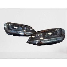 Çmk Volkswagen Golf 7 Mk7 2012-2018 U Led Far Silver Hareketsiz