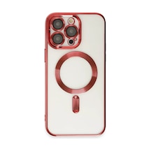 Apple Uyumlu iPhone 14 Pro Uyumlu Kılıf Kross Magneticsafe Kapak - Kırmızı