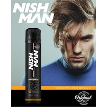 Nish Man 05 Ultra Sert Saç Spreyi 400 ML