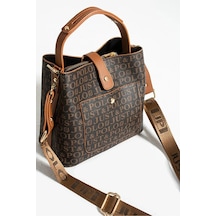 Just Polo Kadın Orijinal 4 Bölmeli Lüks El & Omuz Çantası Shoulder Bag Ebat: 25x25 Cm Çok Renkli
