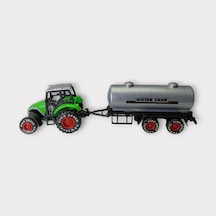 Çek Bırak Römorklu Traktör 25cm - Yeşil Su Tankı Lisinya