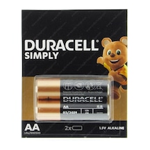 Duracell Alkalin Aa Kalın Kalem Pil 2 Adet