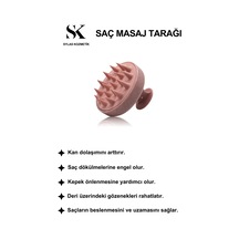 Saç Bakım Fırçası, Saç Derisine Masaj Yapan Şampuan Tarağı, Duş Fırçası. Pembe Karışık