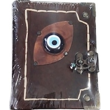 El Yapımı Deri Defter 12 x 17 CM 150 Yaprak N11.1153