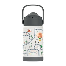 - Flipsip Çocuk Su Termosu 360 Ml - Adventure Trails 4 Adet Çok Renkli