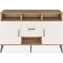 Arges Konsol 5 Raflı Tek Çekmeceli 2 Kapaklı 132x30x83 Çam-aytaşı/aytaşı Aytaşı/aytaşı