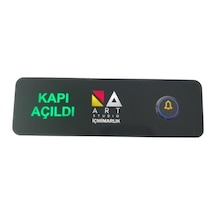 Logolu Led Işıklı Isimli Dekoratif Kapı Zili Butonu