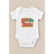 Babylimon Evet Biz İkiziz Beyaz Kısa Kollu Çıtçıtlı Bebek Zıbını Beyaz - 930083878 Beyaz