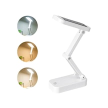 Powermaster Pm-24440 Katlanabilir Dokunmatik Tuşlu Solar / Şarjlı Ledli Masa Lambası Beyaz