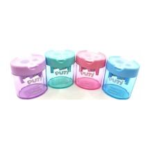 Puti Çift Bölmeli Pastel Renk Kalemtraş 06390