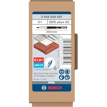 5x Pro Sds Plus-5c Sivri Keski Seti Beton, Tuğla, Ø Mm, Professional Aksesuar Kırıcı Delici, Kırıcılar